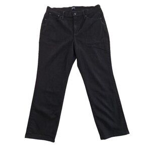 J. Crew Jeans Women's 34 (36 x 26) Black Stretch Essential Straight Preppy EUC